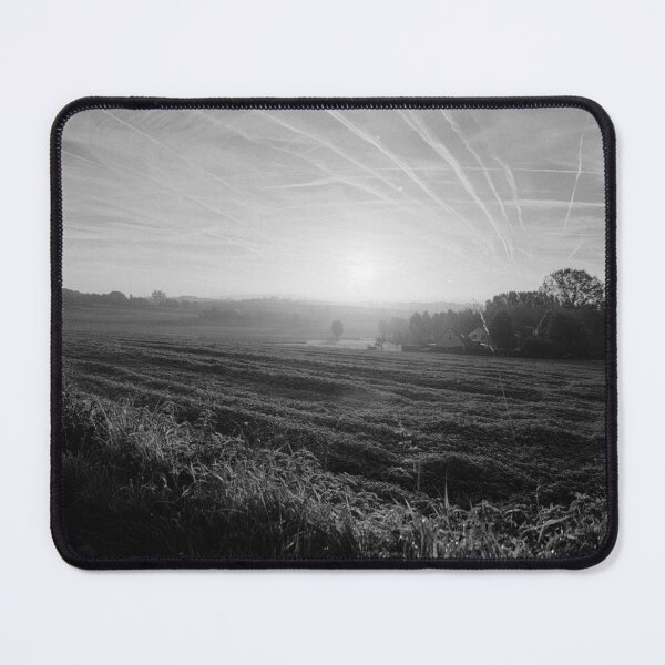 Item preview, paving sett road in autumnal sunlight in black and white designed and sold by FotoMahieu.