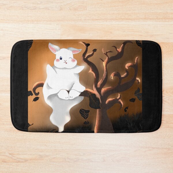 Item preview, White Rabbit as a Ghost for Halloween _ Bunniesmee designed and sold by bunniesmee.