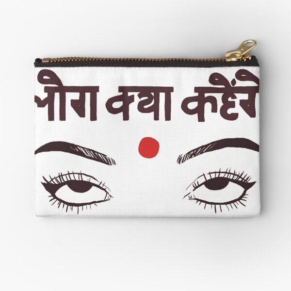 Log Kya Kahenge Zipper Pouch