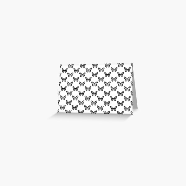 Monarch Butterfly Pattern | Monarch Butterfly | Vintage Butterflies | Butterfly Patterns | Black and White | Greeting Card