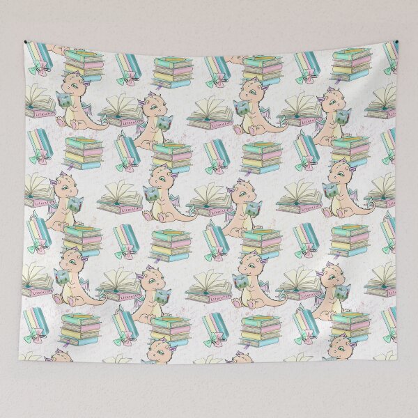 Item preview, Reading Dragon Girl Book Back to School Supplies Student Education School Materials  designed and sold by CreativeBu.