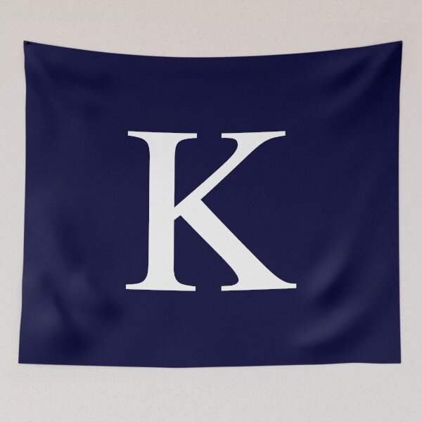 Item preview, Navy Blue Basic Monogram K designed and sold by rewstudio.