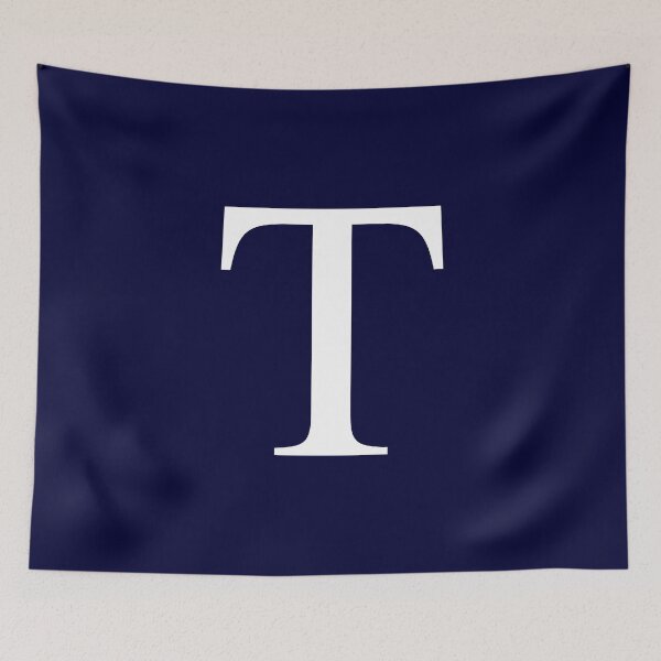 Item preview, Navy Blue Basic Monogram T designed and sold by rewstudio.