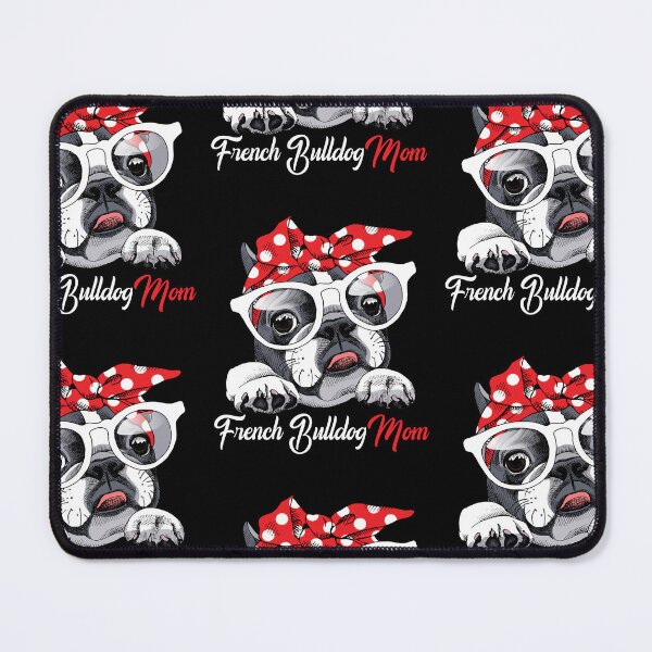 Item preview, French Bulldog In Glasses And Polka Dot Headscarf designed and sold by InkspirationGraphics.