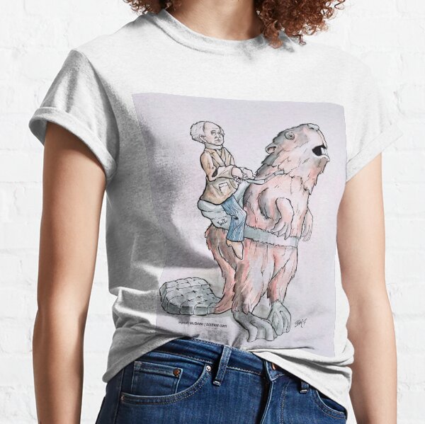 Sir Wilfred Laurier riding Beaverback (without Title) Classic T-Shirt