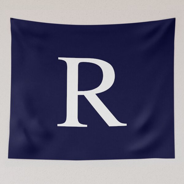 Item preview, Navy Blue Basic Monogram R designed and sold by rewstudio.