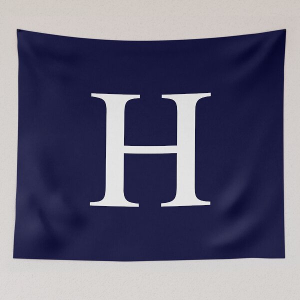 Item preview, Navy Blue Basic Monogram H designed and sold by rewstudio.