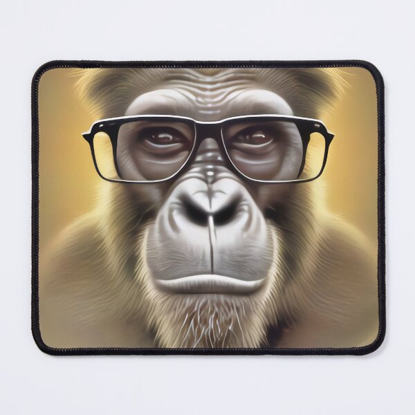 Item preview, Cool monkey with glasses designed and sold by Grewtrel.