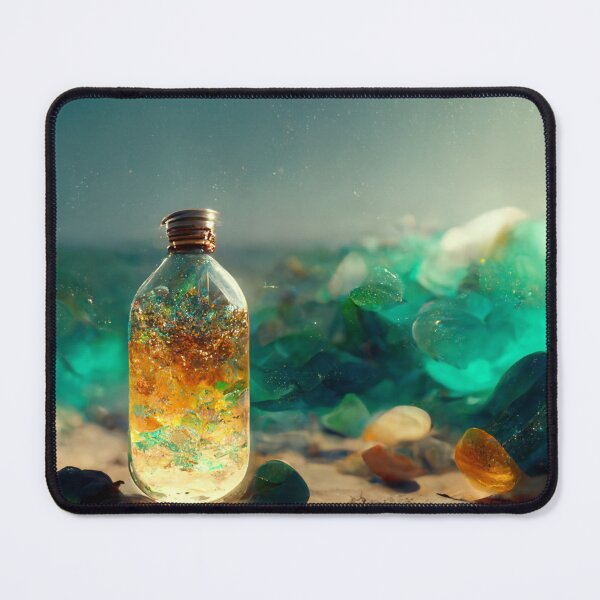 Item preview, Sea Glass in a bottle designed and sold by SteamedSashimi.