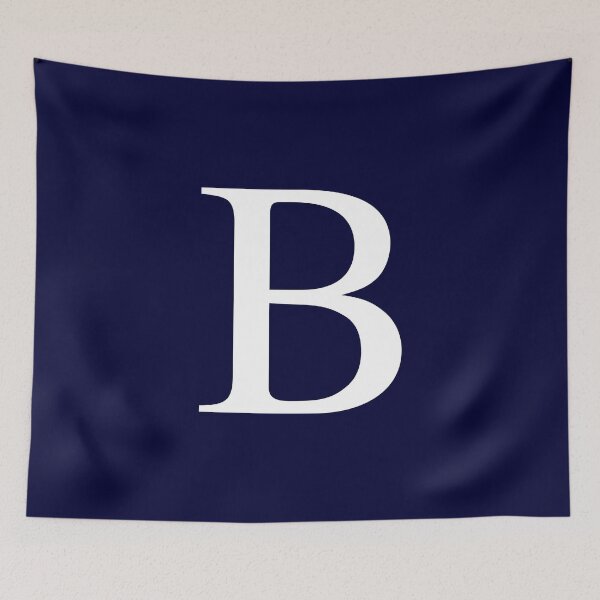 Item preview, Navy Blue Basic Monogram B designed and sold by rewstudio.
