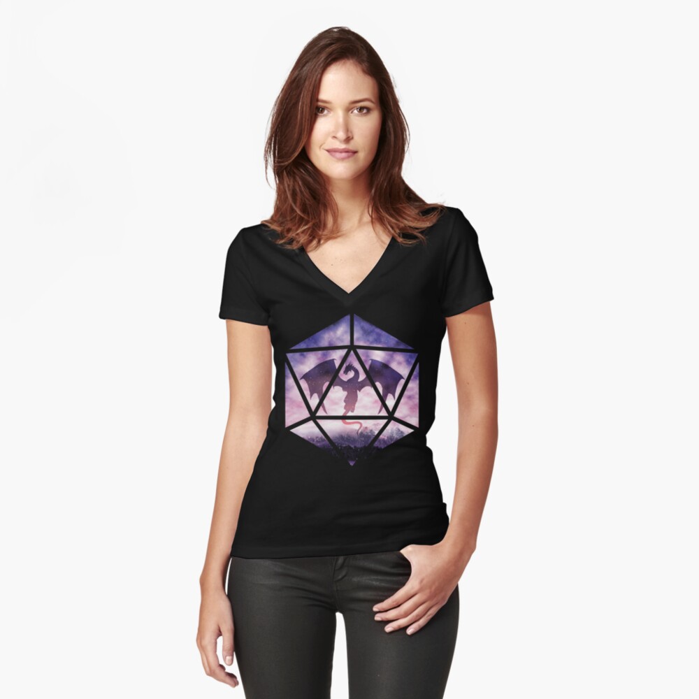 Item preview, Fitted V-Neck T-Shirt designed and sold by MaratusFunk.