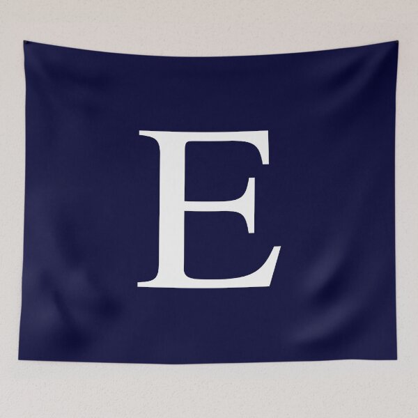 Item preview, Navy Blue Basic Monogram E designed and sold by rewstudio.