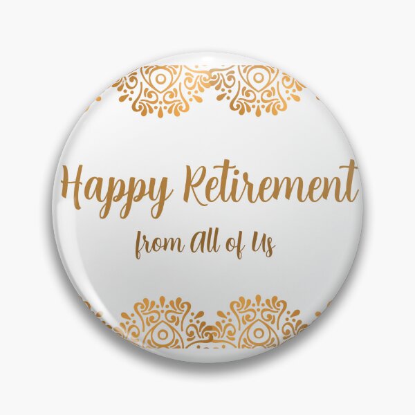 Item preview, Happy Retirement beautiful gold handlettered calligraphy font  designed and sold by tanabe.