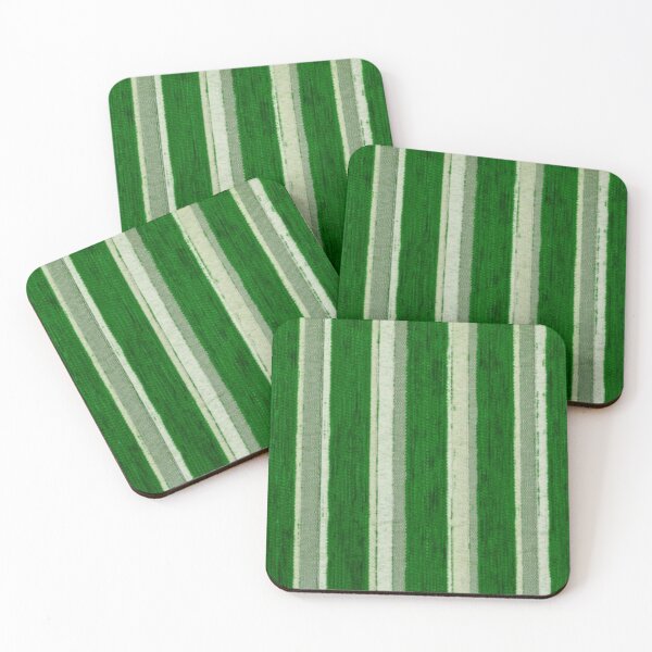 Item preview, Dark Green Silver and White Vertically-Striped designed and sold by Artpawsy.