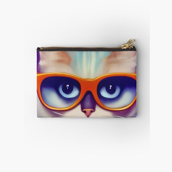 Item preview, Hipster cat wearing glasses designed and sold by Grewtrel.