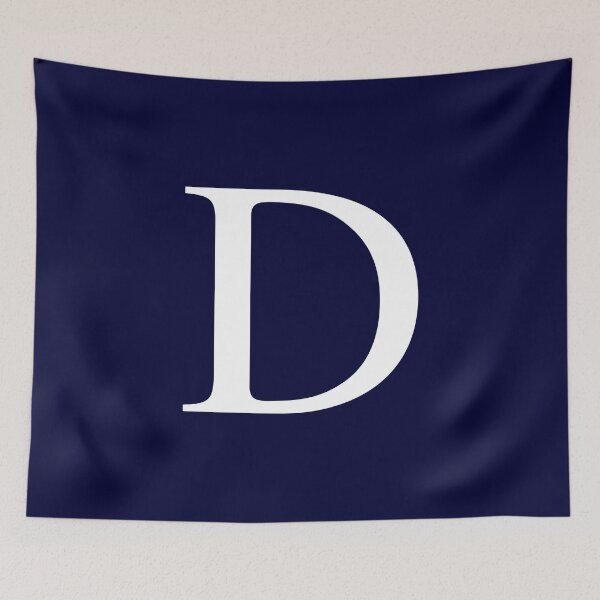 Item preview, Navy Blue Basic Monogram D designed and sold by rewstudio.