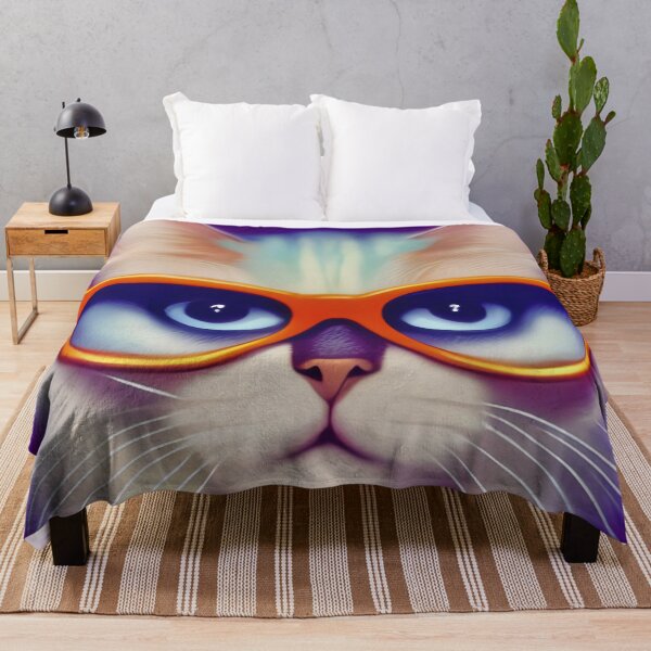 Item preview, Hipster cat wearing glasses designed and sold by Grewtrel.