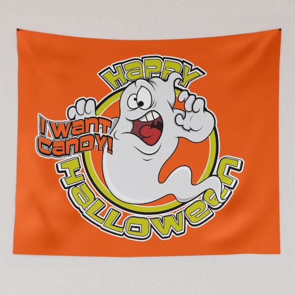 Item preview, Happy Halloween Ghost designed and sold by scooterbaby.