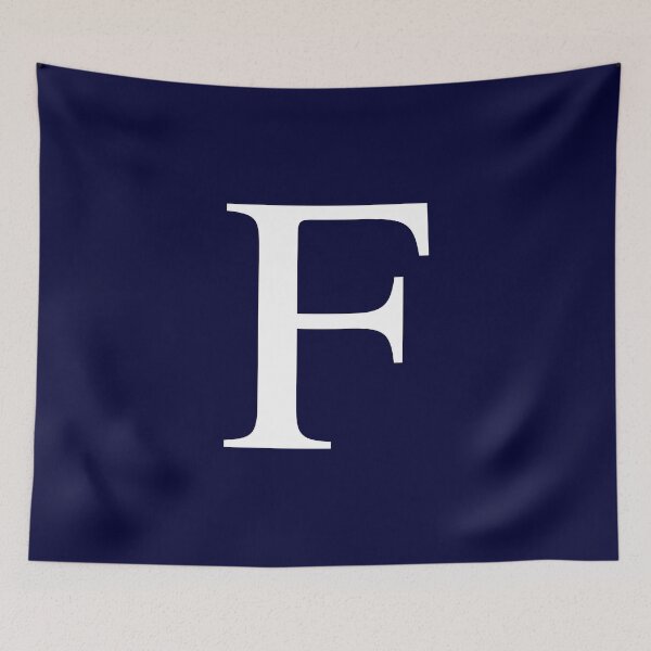 Item preview, Navy Blue Basic Monogram F designed and sold by rewstudio.