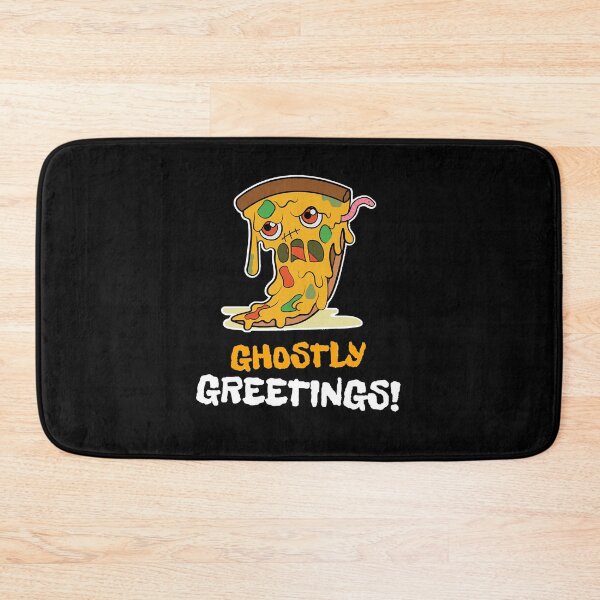 Item preview, Creepy melting pizza ghostly greetings Halloween 2020     designed and sold by BarryEdds.