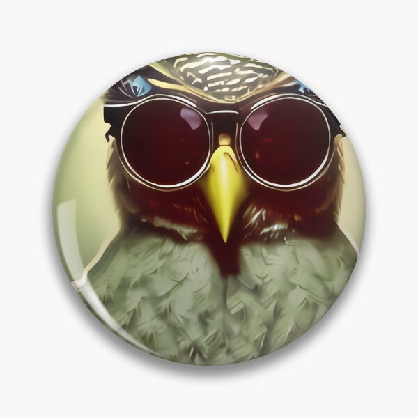 Item preview, Nerdy Geeky Hipster Owl wearing Glasses designed and sold by Grewtrel.
