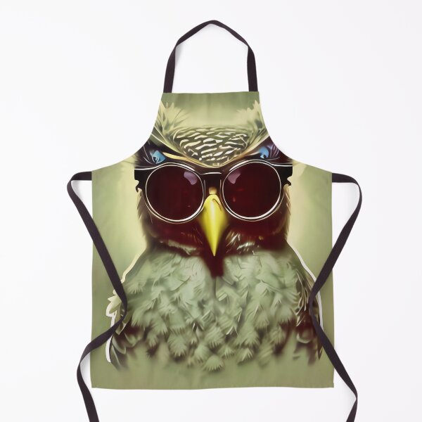 Item preview, Nerdy Geeky Hipster Owl wearing Glasses designed and sold by Grewtrel.