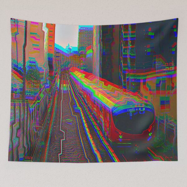 Item preview, Japanese Train Glitch Art designed and sold by glitchhub.