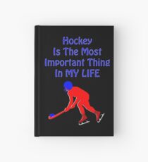 hockey player Hardcover Journal