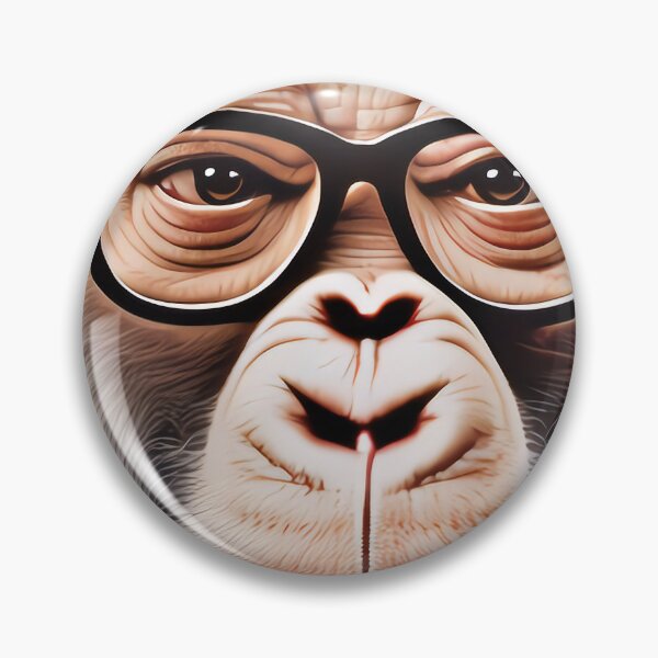 Item preview, Hipster Gorilla Geek wearing Glasses designed and sold by Grewtrel.