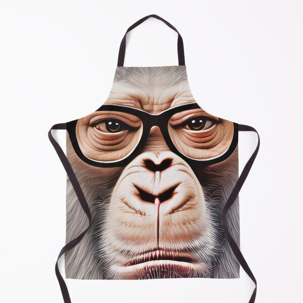 Item preview, Hipster Gorilla Geek wearing Glasses designed and sold by Grewtrel.