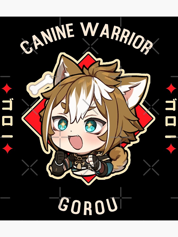 Gorou Chibi Genshin Impact Chibi Style Poster For Sale By B Love Redbubble 1031