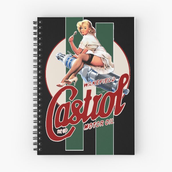 Item preview, Castrol Vintage Pin Up Girl Classic Stripes designed and sold by salvawalte.
