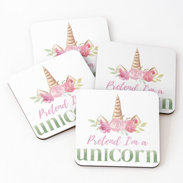 Item preview, Pretend I'm A Unicorn - Girly Watercolor Pastel Halloween Costume designed and sold by LoveSeasonz.