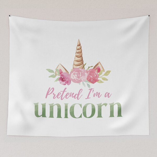Item preview, Pretend I'm A Unicorn - Girly Watercolor Pastel Halloween Costume designed and sold by LoveSeasonz.