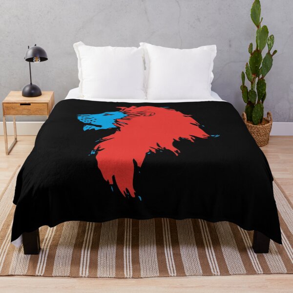 Item preview, Red and blue lion head designed and sold by Basst64.
