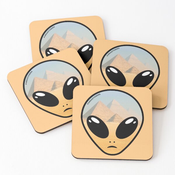 Item preview, Alien head - Pyramids skin designed and sold by AreaStickers.