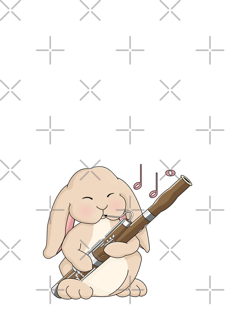 Thumbnail 4 of 4, iPhone Case, Cute Rabbit Playing Bassoon designed and sold by Jazznote.