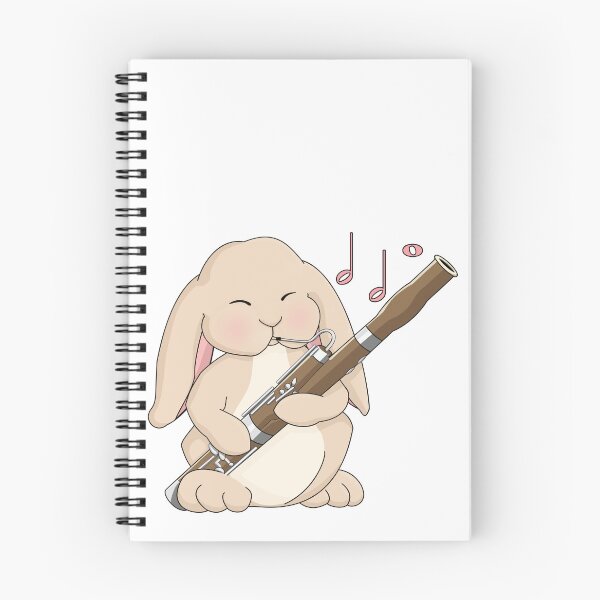 Item preview, Cute Rabbit Playing Bassoon designed and sold by Jazznote.