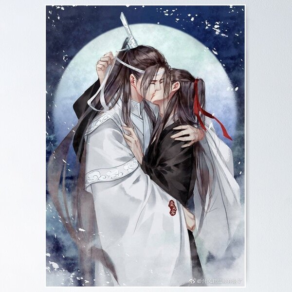 Anime mo dao zu shi lan wangji kiss zhan wei wuxian Playmat Gaming