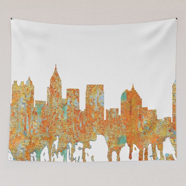 Item preview, Atlanta, Georgia Skyline - Rust designed and sold by Marlene Watson-Hall.