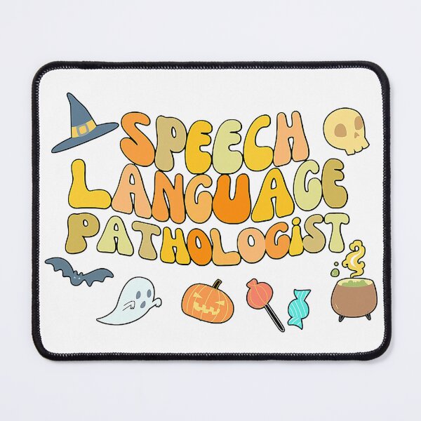 Item preview, Speech Language Pathology Retro Halloween Speech Therapy designed and sold by SentaSchmitt.
