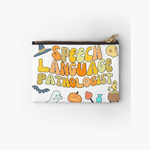 Item preview, Speech Language Pathology Retro Halloween Speech Therapy designed and sold by SentaSchmitt.