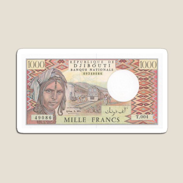 Item preview, Nota de banco de Djibouti designed and sold by Sedge.