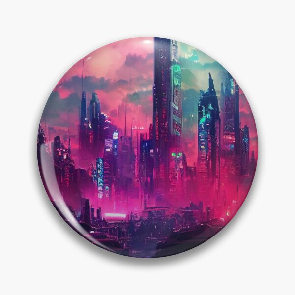 Item preview, Cyberwave City designed and sold by BeepBoopArtShop.