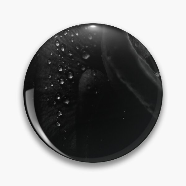 Item preview, Black ranunculus with water drops designed and sold by CiaoBellaJenny.