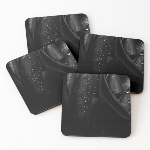 Item preview, Black ranunculus with water drops designed and sold by CiaoBellaJenny.