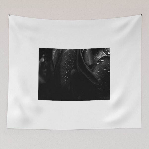 Item preview, Black ranunculus with water drops designed and sold by CiaoBellaJenny.