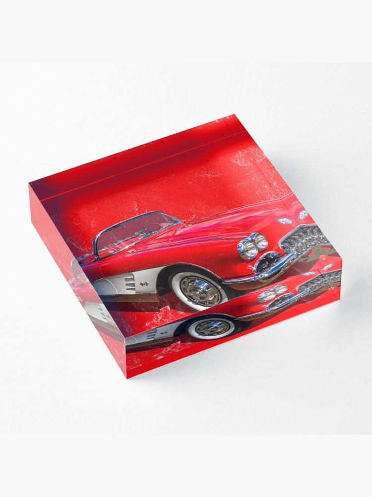 Alternate view of Red 59 Acrylic Block