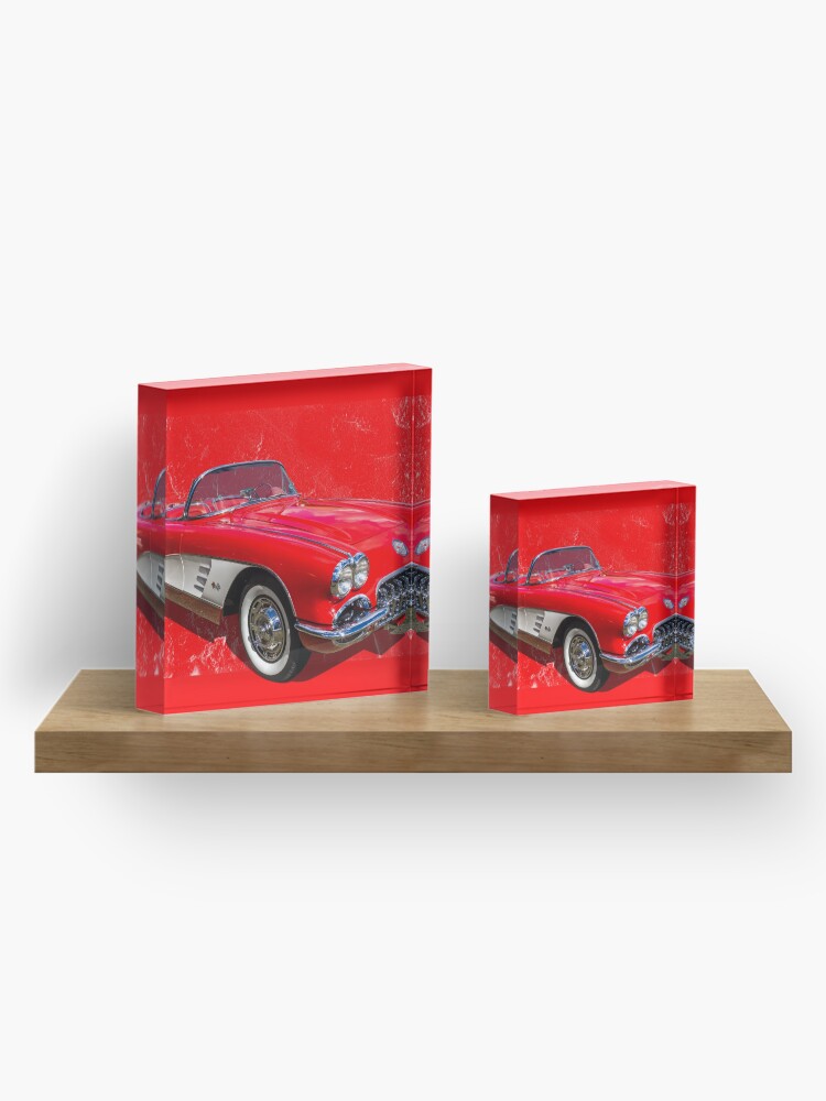 Alternate view of Red 59 Acrylic Block