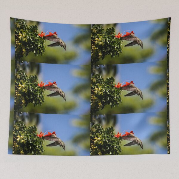Item preview, Hummingbird Sipping Honeysuckle designed and sold by PsychoAlien.com.